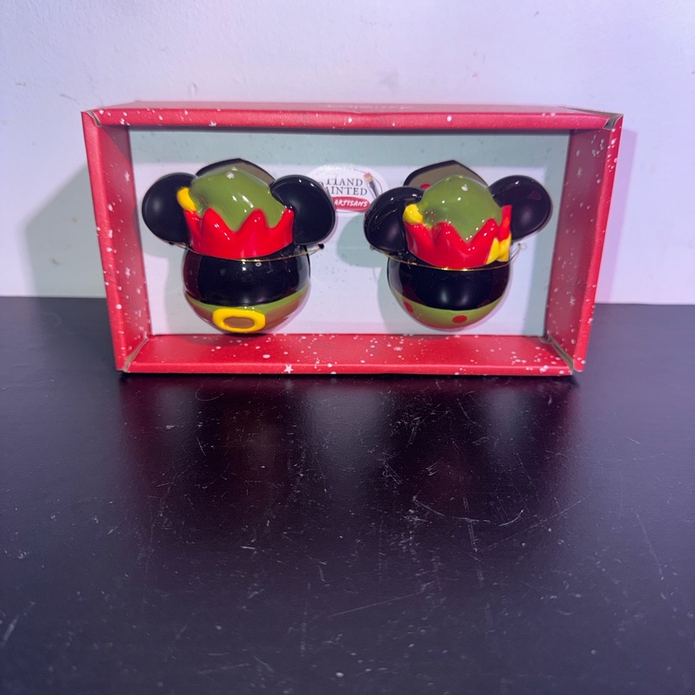 Disney Mickey Mouse Salt and Pepper Shakers - Red, Black, Yellow